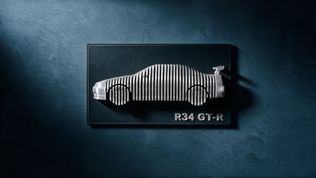 Skyline R34 — Layered Display