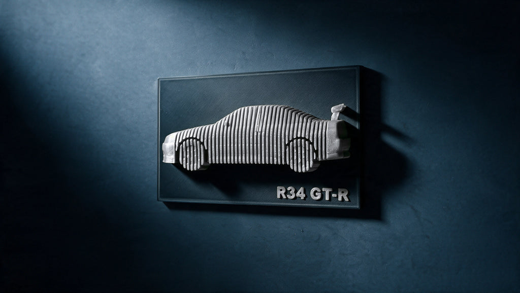 Skyline R34 — Layered Display
