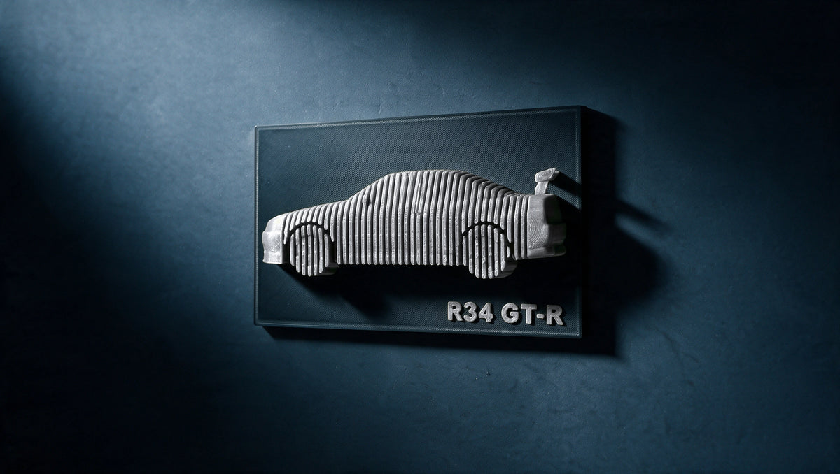 Skyline R34 — Layered Display