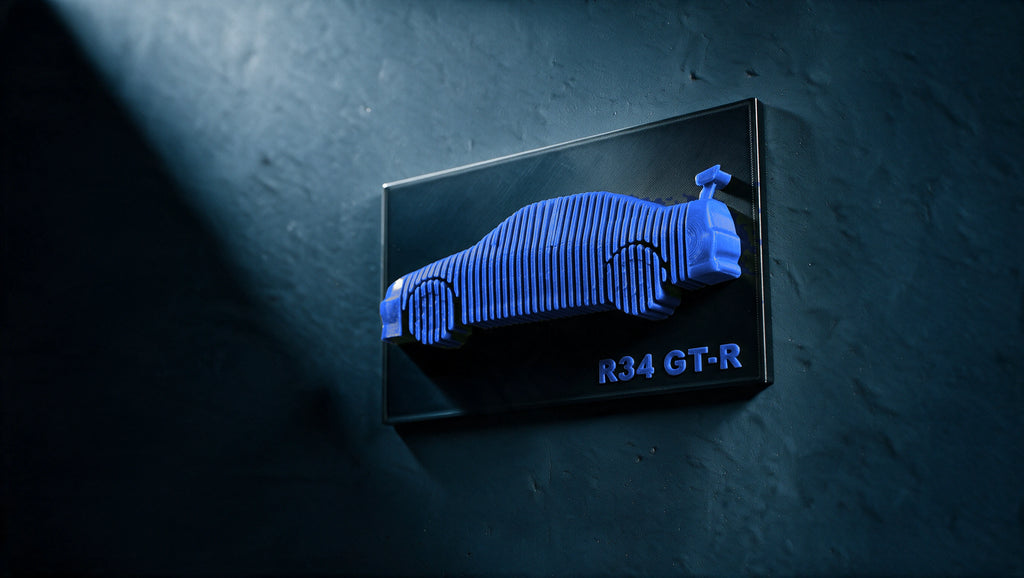 Skyline R34 — Layered Display