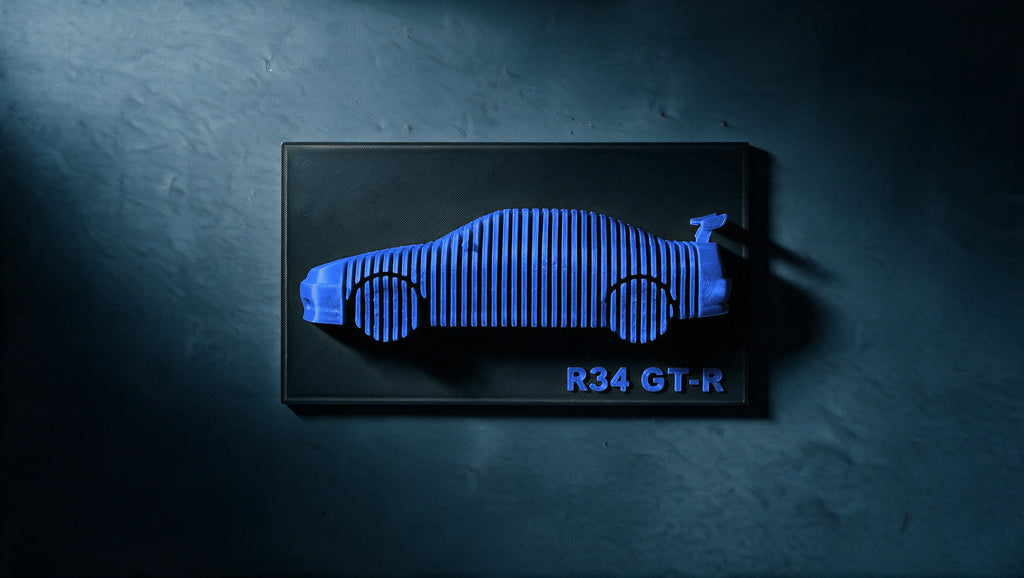 Skyline R34 — Layered Display