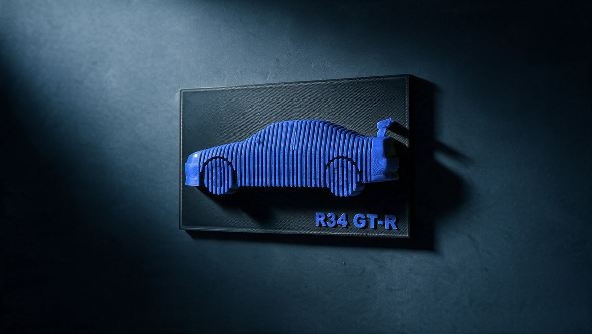 Skyline R34 — Layered Display