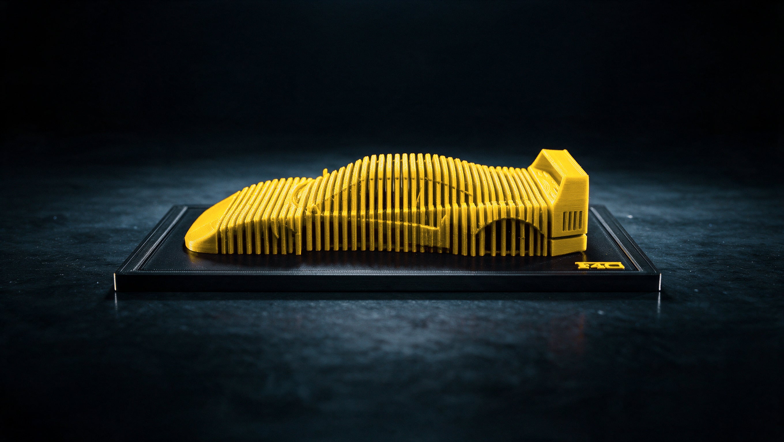 Ferrari F40 layered display, base edition, Giallo Modena