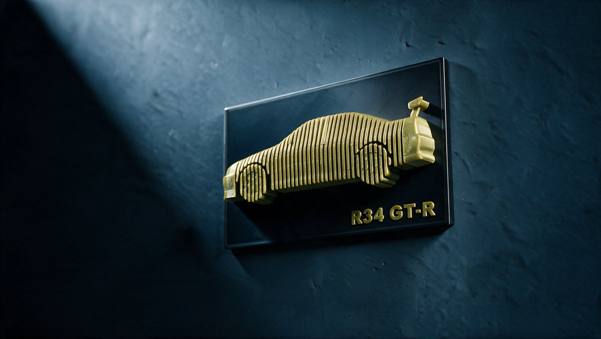Skyline R34 — Layered Display