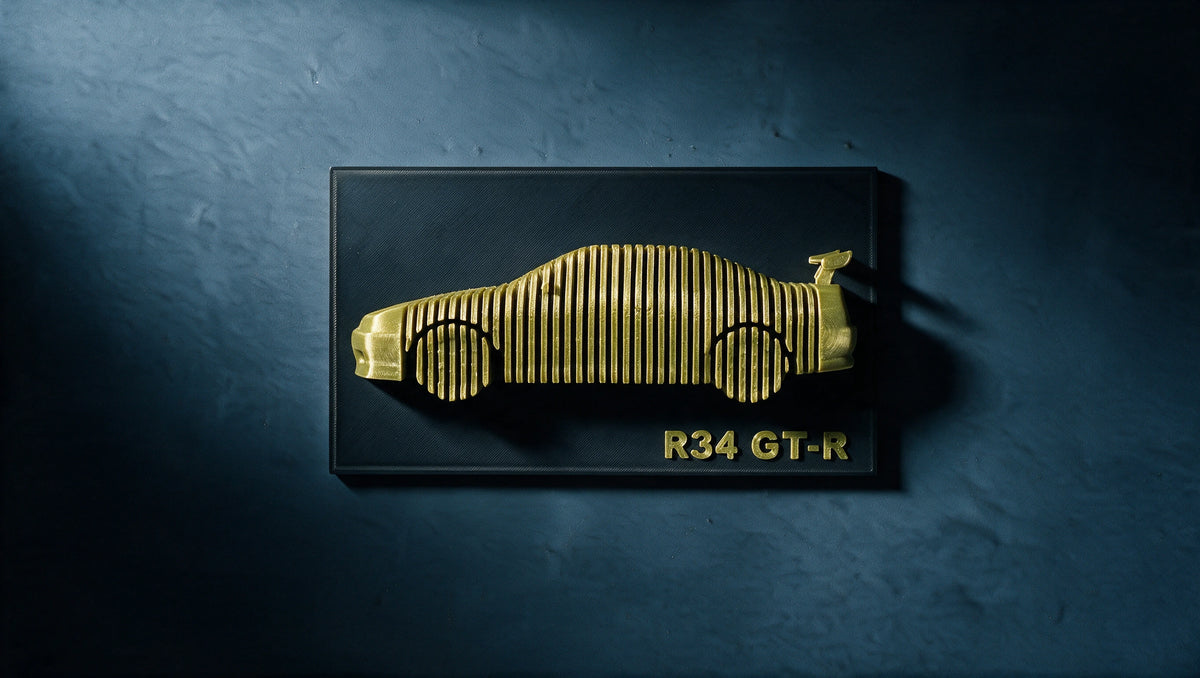 Skyline R34 — Layered Display