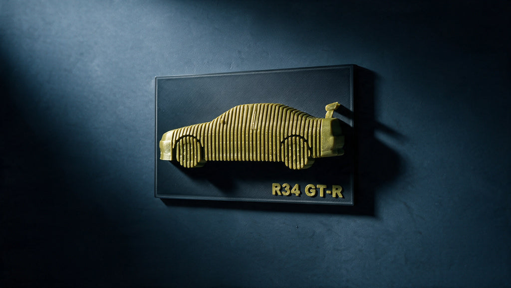 Skyline R34 — Layered Display