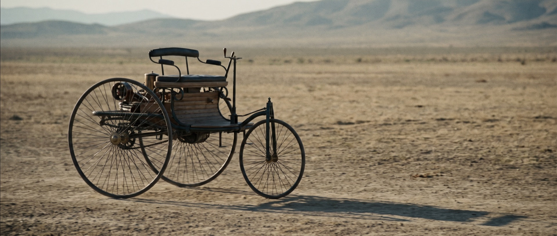 Patent-Motorwagen — the road in 1886
