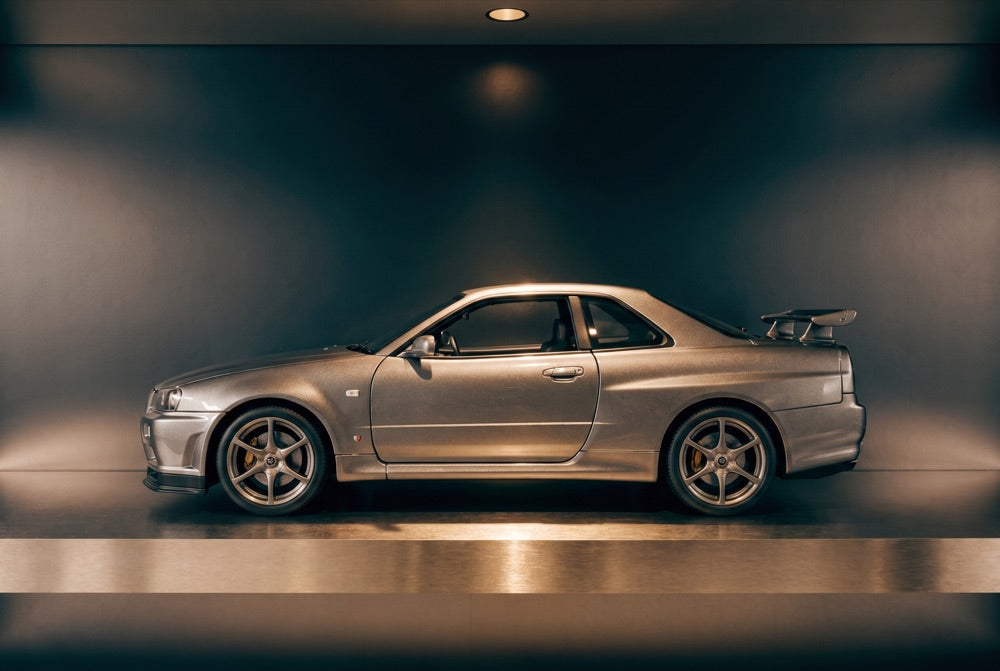 Skyline R34 — on the rack